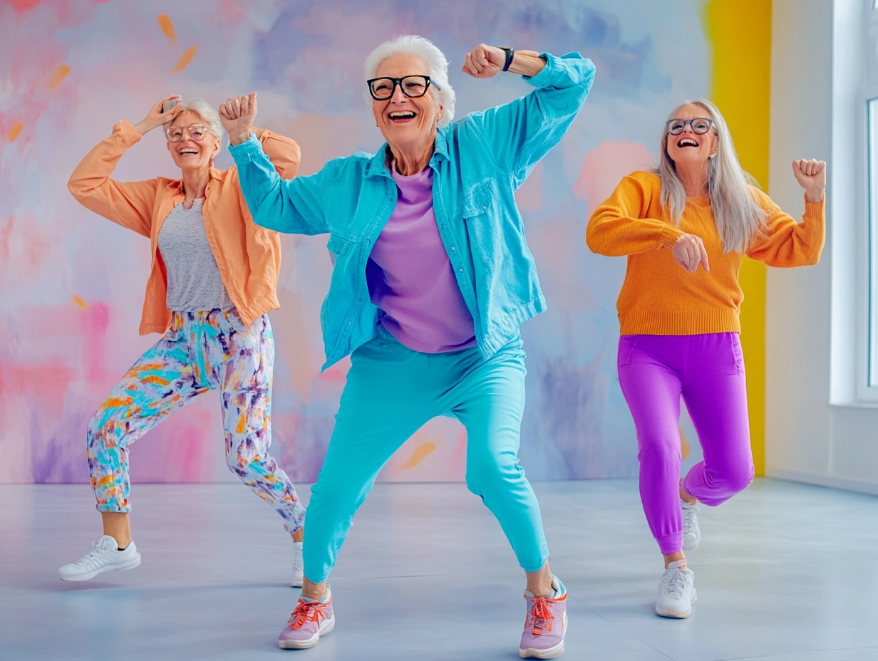 Пенсіонери вчаться танцювальним рухам